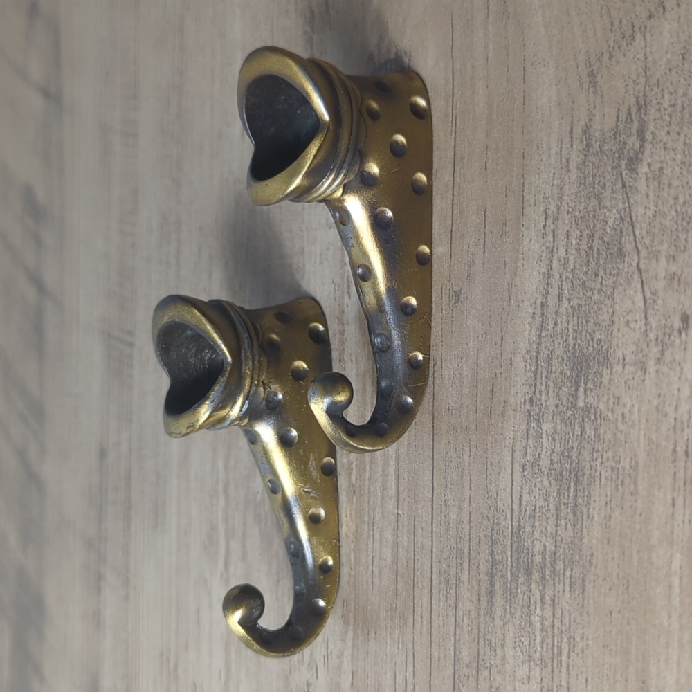Brass Jester/Elf shoe Taper Candle Holders